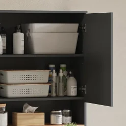 Vicco Armoire machine à laver Anthracite/chêne doré 93.6x100.4cm
