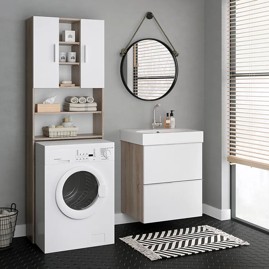 Vicco Armoire machine à laver Sonoma 64x190cm
