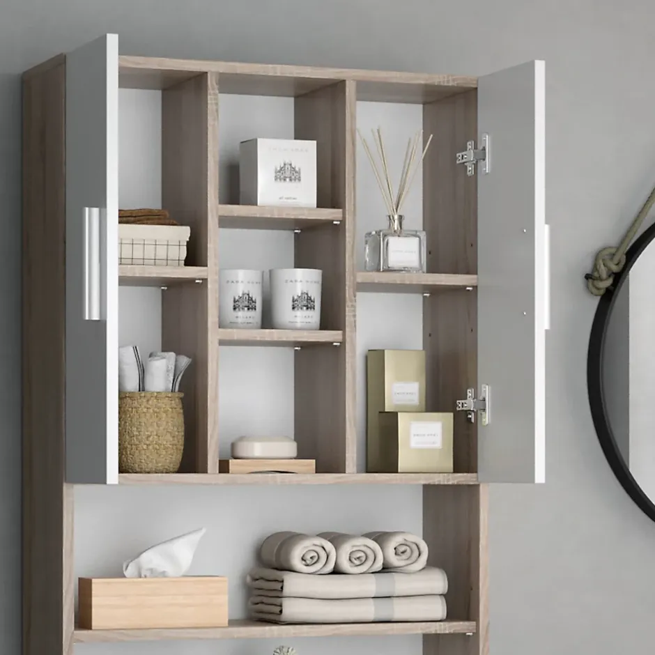 Vicco Armoire machine à laver Sonoma 64x190cm