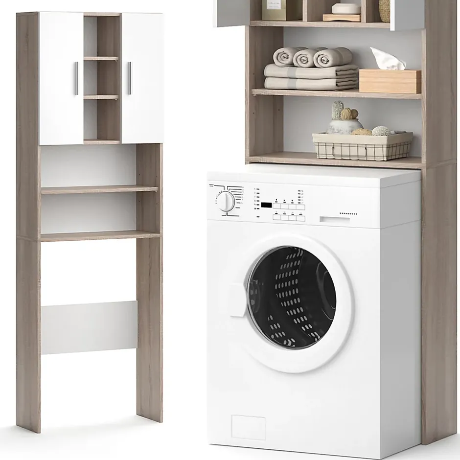 Vicco Armoire machine à laver Sonoma 64x190cm