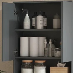 Vicco Armoire machine à laver Anthracite/chêne doré 68x100.4cm
