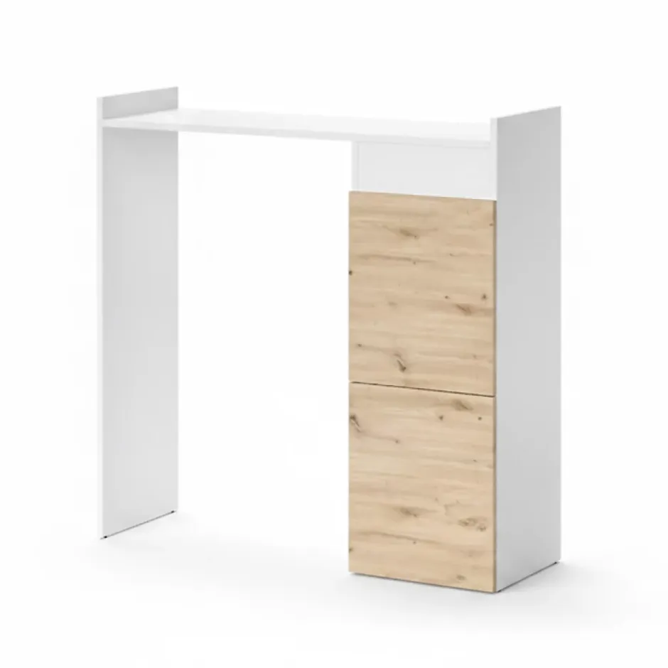 Vicco Armoire machine à laver Blanc 99x98cm avec 2 tiroirs