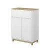 Vicco Armoire Midisch Blanc 60x80cm avec tiroir* Armoire De Salle De Bains