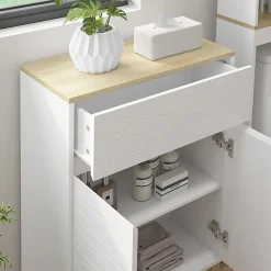 Vicco Armoire Midisch Blanc 60x80cm avec tiroir* Armoire De Salle De Bains