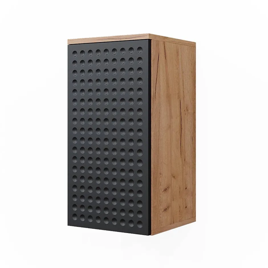 Vicco Armoire murale Anthracite à pois 30x59cm 2 compartiments, salle de bain* Armoire De Salle De Bains