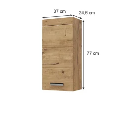 Vicco Armoire murale de salle de bain Chêne Wotan 37x77cm