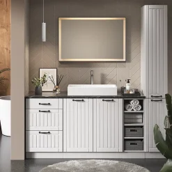 Vicco Armoire murale de salle de bain Vert Or Campagne 60x40cm Plat