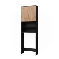 Vicco Armoire pour machine à laver Chêne doré/anthracite 64x190.5cm