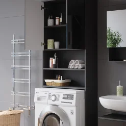 Vicco Armoire pour machine à laver Chêne doré/anthracite 64x190.5cm