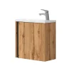 Vicco Ensemble de meubles de salle de bain Chêne de force doré 2 parties