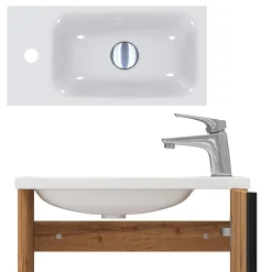 Vicco Ensemble de meubles de salle de bain Chêne de force doré 2 parties