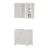 Vicco Ensemble de meubles de salle de bain Blanc 2 parties* Ensemble Meuble De Salle De Bains