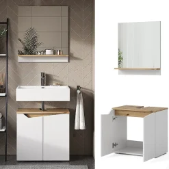 Vicco Ensemble de meubles de salle de bain Blanc 2 parties* Ensemble Meuble De Salle De Bains