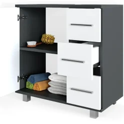 Vicco Ensemble de meubles de salle de bain Anthracite 2 parties* Ensemble Meuble De Salle De Bains
