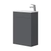 Vicco Ensemble de meubles de salle de bain Anthracite 2 parties, avec lavabo