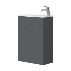 Vicco Ensemble de meubles de salle de bain Anthracite 2 parties, avec lavabo