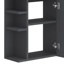 Vicco Ensemble de meubles de salle de bain Anthracite 2 parties, avec lavabo
