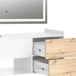 Vicco Ensemble de meubles de salle de bain Blanc 2 parties