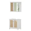 Vicco Ensemble de meubles de salle de bain Blanc 2 pièces* Ensemble Meuble De Salle De Bains