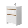 Vicco Ensemble meubles bain Blanc 2 pièces, armoire basse 60 cm* Lave-Mains