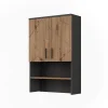 Vicco Meuble bain Anthracite/Artisan 68x103.5cm avec 2 portes* Meuble Wc