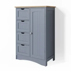 Vicco Meuble de rangement de salle de bain Gris 55x81cm* Armoire De Salle De Bains