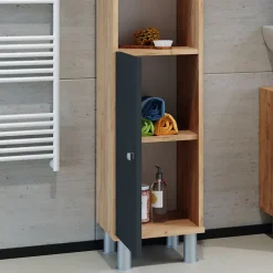 Vicco Meuble de rangement de salle de bain Chêne 30x190cm* Colonne De Salle De Bains
