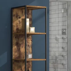 Vicco Meuble de rangement de salle de bain Bois antique 33x185cm* Colonne De Salle De Bains
