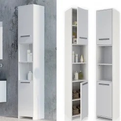 Vicco Meuble de rangement de salle de bain Blanc 30x190cm* Colonne De Salle De Bains