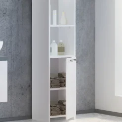 Vicco Meuble de rangement de salle de bain Blanc 30x190cm* Colonne De Salle De Bains