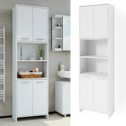 Vicco Meuble de rangement de salle de bain Blanc 56.1x190cm* Colonne De Salle De Bains