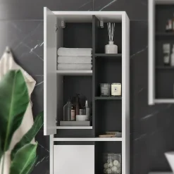 Vicco Meuble de rangement de salle de bain Blanc 50x170cm* Colonne De Salle De Bains