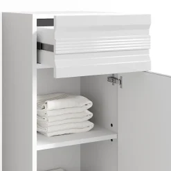 Vicco Meuble de rangement de salle de bain Blanc 36.4x79cm
