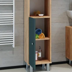 Vicco Meuble de rangement de salle de bain Chêne de force doré 30x190cm* Colonne De Salle De Bains