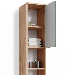 Vicco Meuble de rangement de salle de bain Chêne de force doré 30x190cm* Colonne De Salle De Bains