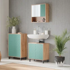 Vicco Meuble de rangement de salle de bain Vert menthe 56.2x83.2cm* Armoire De Salle De Bains