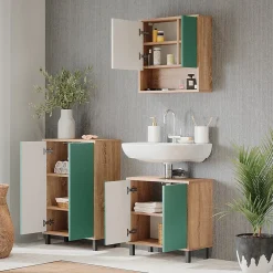 Vicco Meuble de rangement de salle de bain Vert menthe 56.2x83.2cm* Armoire De Salle De Bains