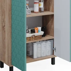 Vicco Meuble de rangement de salle de bain Vert menthe 56.2x83.2cm* Armoire De Salle De Bains