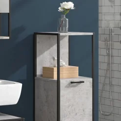 Vicco Meuble de rangement de salle de bain Béton 33x120.4cm