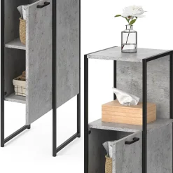 Vicco Meuble de rangement de salle de bain Béton 33x120.4cm