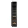 Vicco Meuble haut dangle Anthracite/Artisan 33x192cm 7 compartiments