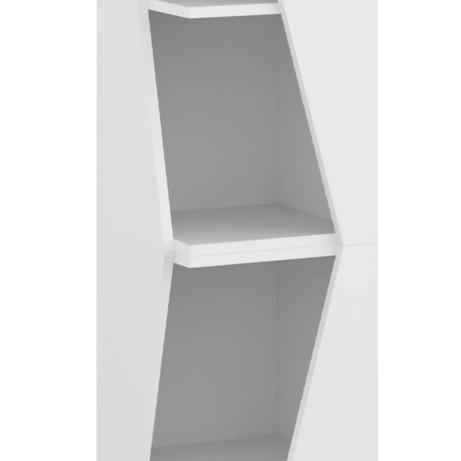 Vicco Meuble salle de bain Blanc 31.6x70.5cm avec 3 étagères