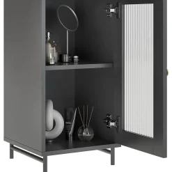 Vicco Meuble salle de bain Gris 30x171.5cm* Colonne De Salle De Bains