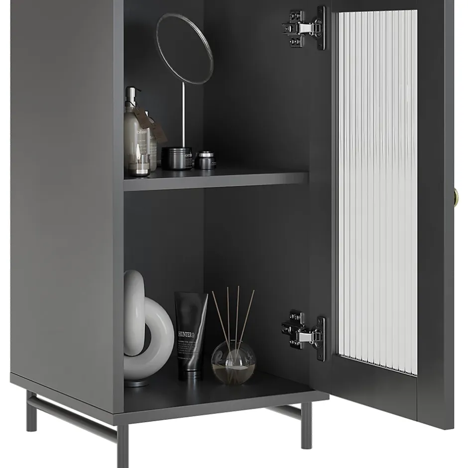Vicco Meuble salle de bain Gris 30x171.5cm* Colonne De Salle De Bains