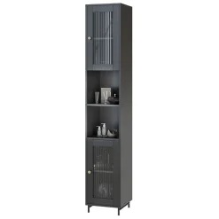 Vicco Meuble salle de bain Gris 30x171.5cm* Colonne De Salle De Bains