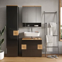 Vicco Meuble salle de bain Anthracite 40x184.2cm* Colonne De Salle De Bains