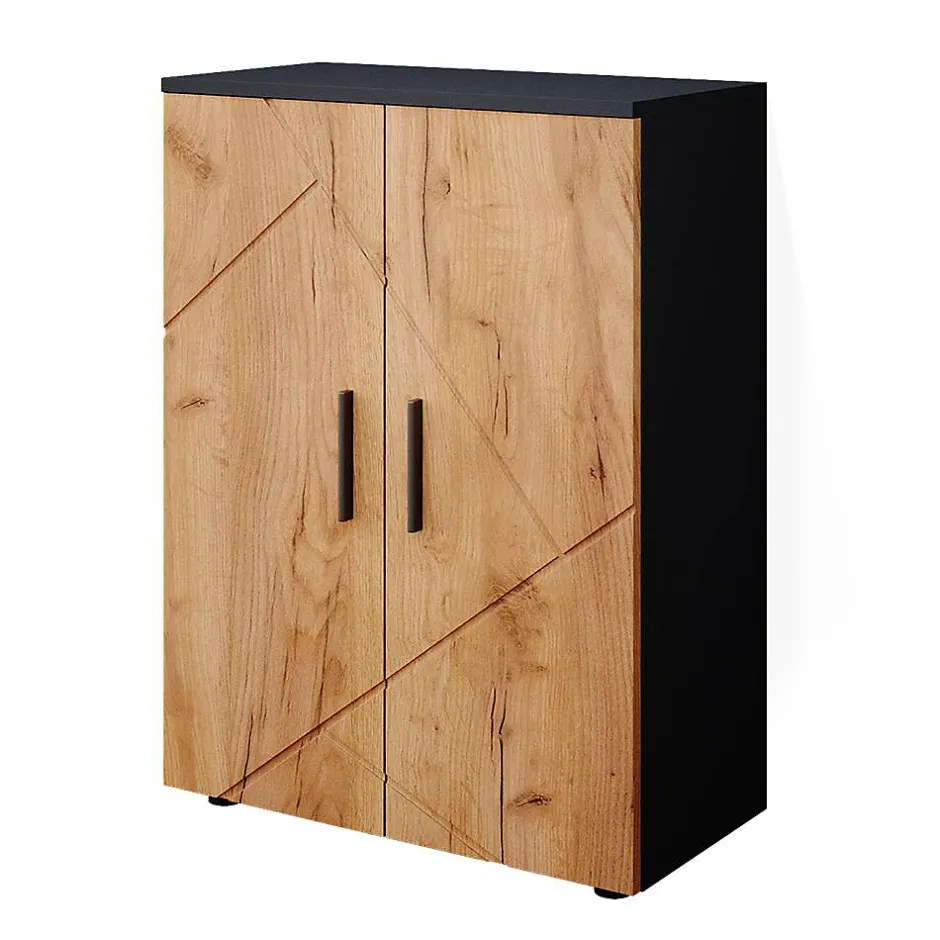 Vicco Meuble salle de bain Anthracite/chêne doré 60x81cm* Armoire De Salle De Bains