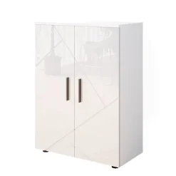Vicco Meuble salle de bain Blanc Haute brillance 60x81cm* Armoire De Salle De Bains