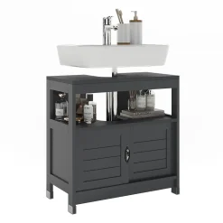 Vicco Meuble vasque simple Gris 60x60cm* Meuble Vasque