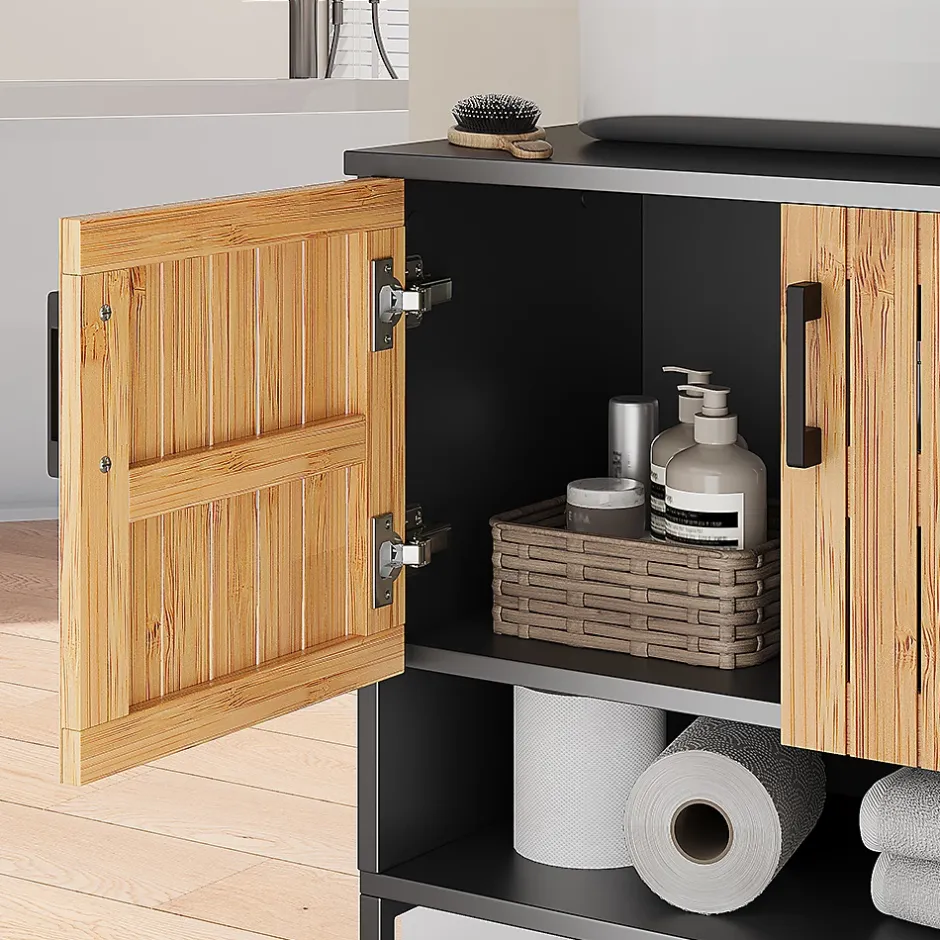 Vicco Meubles bain Bambou 2 pièces* Ensemble Meuble De Salle De Bains